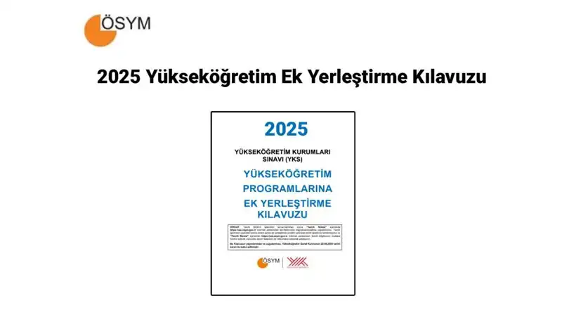 Yükseköğretim Ek Yerleştirme Kılavuzu 2025: Tarih ve Ücret Bilgileri Açıklandı