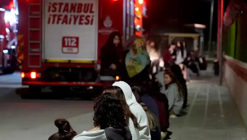 2500 Kişilik Kız Öğrenci Yurdunda Yangın: Panik Dolu Anlar