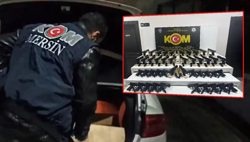 Mersin'de Şok Etkisi Yaratacak Olay: Bir Otomobil Değil Silah Deposuna Dönüşmüştü!