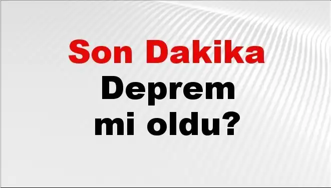 Kütahya'da Deprem Mi Oldu? Son Gelişmeler ve Detaylar